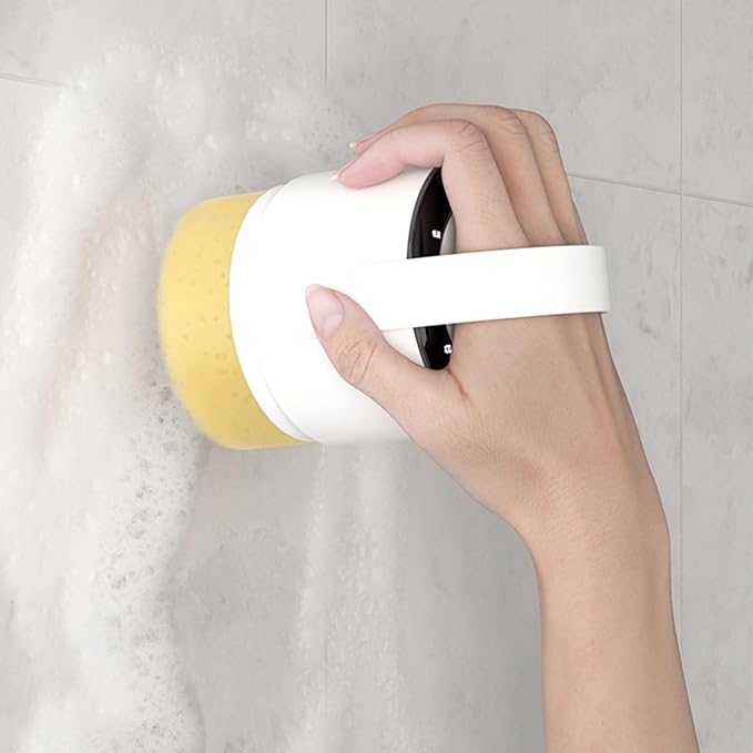 Rechargeable Electric Scrubber Ergonomic Grip Heavy Duty for Shower Sink Appliances Bathroom Cleaning Brush