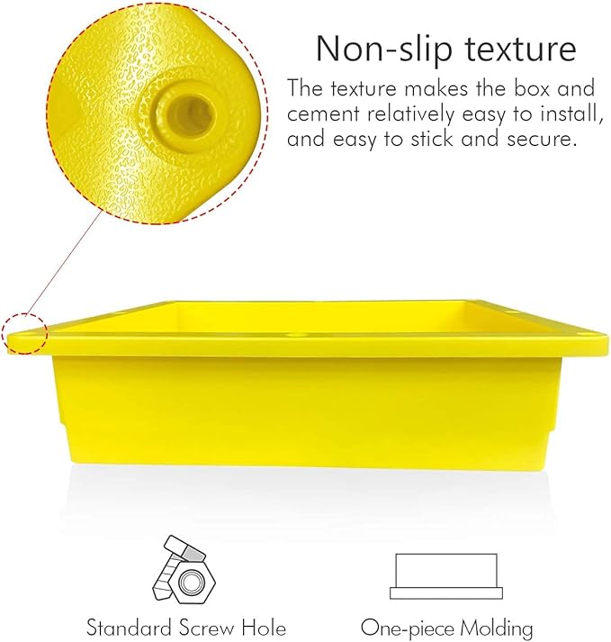Uni-Green Shower Niche Ready for Tile 16" ×14" × 4" Bathroom Recessed Shower Niche Rectangle Leak Proof Shower Shelf Organizer for Shampoo & Toiletry Storage Yellow