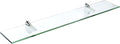Spancraft Glass F-4.75x30-Chrome Falcon Glass Shelf, Chrome, 4.75" x 30"