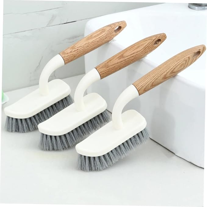 Baluue Household Bathroom Floor Cleaning Brush Durable Bristles Comfortable Grip Deep Decontamination for Tile Grout Cleaning Tool for Home Use