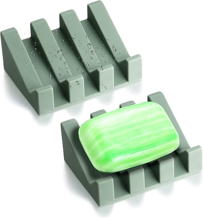 Soap Dish, Bar Soap Holder for Shower for Bathroom, Kitchen, Bathtub, Easy to Clean, Keep Soap Dry, Extend Soap Life