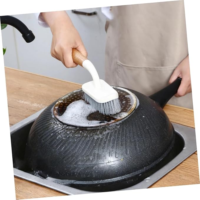 Baluue Household Bathroom Floor Cleaning Brush Durable Bristles Comfortable Grip Deep Decontamination for Tile Grout Cleaning Tool for Home Use