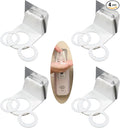 Adhesive Bottle Holder,Self Adhesive Shower Gel Bottle Rack Plastic Sticky Shampoo Bottle Hook Holders Bracket Wall Mounted Hanging Shelf for Bathroom Dispensers