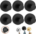 Luxe Hold No-Drill Hooks, 2024 Upgraded Suction Cup Hooks, Stainless Steel Waterproof Suction Cup Hooks for Shower, Bathroom, Hanging Towels, Mounting on Glass Shower Doors, Tile, Mirrors (Black*6)