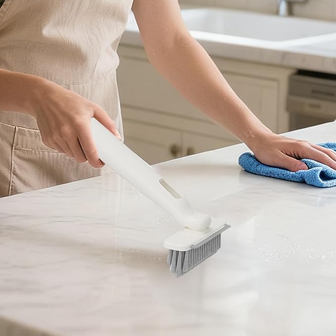 Crevice Brushes for Cleaning | 360-degree Rotating Grout Scrubbing Brush | Household Crevice Cleaning Tool,for Shower Bathroom Toilet Kitchen Home Industrial Floor Tile Wall Window