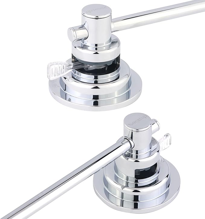 Suction Cup Extendable 17-29" Stainless Steel Towel Bar (Chrome Plating)