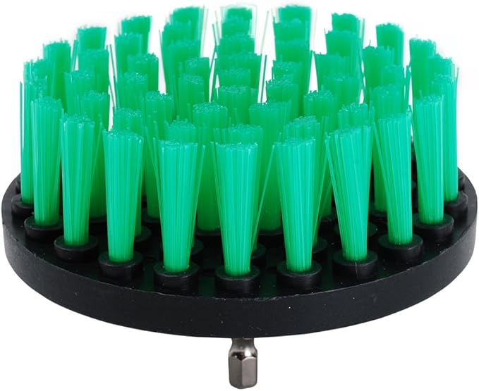 HIFROM Drill Brush - 2" Soft and 3" 4" Medium Power Scrubbing Brush Drill Attachment for Cleaning Showers Tubs Bathrooms Tile Grout Carpet Tires Boats Upholstery (Pack of 3)