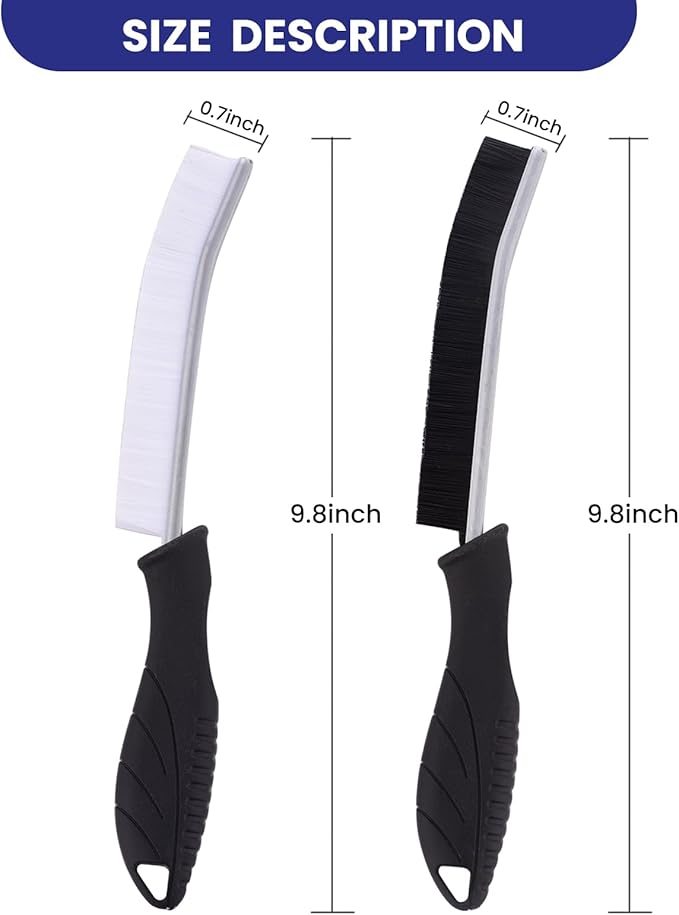 4PCS Crevice Cleaning Brush -Hard Bristle Crevice Cleaning Brush Multifunctional Grout Brush for Cleaning, Gap Scrub Brush Crevice Cleaning Tools for Kitchen, Sinks, Shower, Tile, Toilet, Window