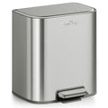 mVm Kitchen Trash Can, 5.3 Gal Trash Can with Lid, Smooth Edge Step Garbage Bin for Home Kitchen Office (Tin)