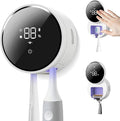 Wall Mounted Toothbrush Holder & Toothbrush Cleaner,Electric Toothbrush Holder, Razor Holder and Cleaner for Bathroom Accessory, with Auto Inductive Open/Close Cover, Clean, Dry for Home, Travel
