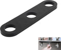 Faucet Stabilization Plate for Delta Rp37490 Victorian Sink Retaining Plate, Faucet Reinforcement Plate Baseplate 3 Hole Under Sink Faucet Bracket, Black