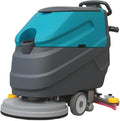 Walk-behind Floor Scrubber Machine, 22" Cleaning Width, 31.5" Suction Width, 18.5-gal Sewage Tank, 15.9-Clear water tank, 32000 Sqft/h, Complete Set of Parts