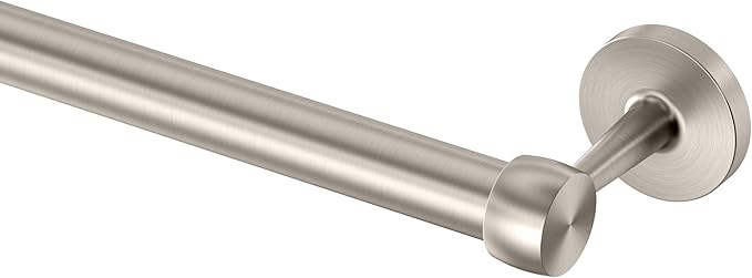 Gatco 5210SN Gibson Towel Bar | Retro Modern Wall-Mounted Bathroom Towel Bar | Stylish Decorative Hardware, Heavy Duty Metal, EZ Ancor Mounting | Satin Nickel Finish