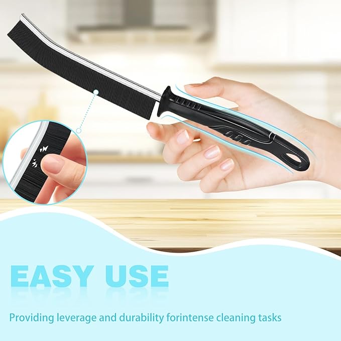 Crevice Cleaning Brush, 6Pcs Hard Bristle Multifunctional Gap Cleaning Brush Tool, Bathroom Gap Brush for Deep Cleaning Kitchen,Grout, Sink, Corners, Tight Spaces-Colors