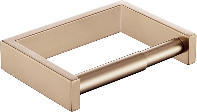 KOKOSIRI Toilet Paper Holder Spring Loaded Bathroom Toilet Roll Holder Wall Mount Champagne Bronze Stainless Steel B2011CPG