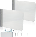 Therwen 2 Pcs Stainless Steel Side Splash Guard for Kitchen Sink 17 x 12 Inch Wall Mount Guard with Screws Commercial Restaurant Bar Hand Wash Sink and Compartment Prep Splash Protector Supply