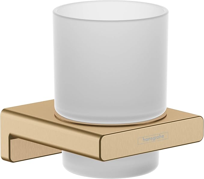 hansgrohe AddStoris Toothbrush Tumbler in Brushed Bronze 4-inch Accessories in Brushed Bronze, 41749140