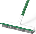 Floor Scrub Brush, 51" Long Handle Scrub Brushes for Cleaning 2 in 1 Heavy Duty Deck Brush Stiff Bristle Tile Floor Scrubber for Shower Bathroom Garage Kitchen Wall Tub and Swimming Pool