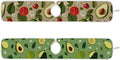2 PCS Kitchen Sink Splash Guard 30 Inch Faucet Mat for Kitchen Sink Bathroom Sink Faucet Absorbing Drip Drain Mat Pad Microfiber Soft Washable Green Avocado Tomato Leaves