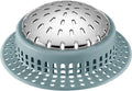 Shower Drain Hair Catcher, Shower Drain Cover, Bathtub Drain Hair Catcher for Pop-Up & Regular Drains