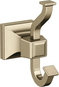 Amerock BH36020BBZ | Golden Champagne Single Robe Hook | 4-1/4 in. (108 mm) Length Towel Holder | Mulholland | Towel Hook for Bathroom | Bathroom Hardware | Bath Accessories