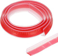 PATIKIL 39 Inch Collapsible Shower Threshold Water Dam Guard, Shower Stopper Barrier Self Adhesive Sink Splash Guard for Frameless Shower Door Bottom, Clear (0.8"Wx0.5"T)