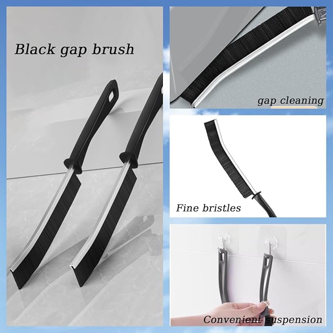 16PCS Crevice Cleaning Brush Set for Deep Cleaning Bathroom, Kitchen, Corner, Grout, Sink, Cup, Teapot, Blender, Bottle, Tight Spaces