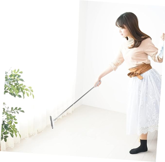 Bathroom Floor Cleaning Brush Tile Scrubber Long Handle Grout Cleaner Dust Mop