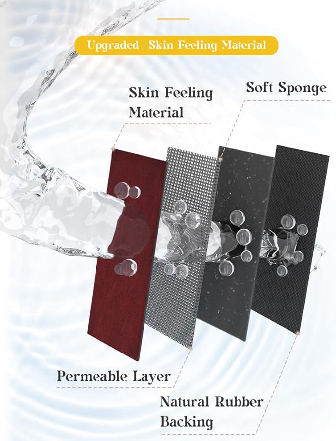 MontVoo -Bath Mat Rug-Rubber Backing Non Slip Quick Dry Absorbent Thin Bathroom Rugs Fit Under Door-Faux Suede Surface Bathroom Floor Mats-Shower Rug for in Front of Bathtub Shower Burgundy 17"x27.5"