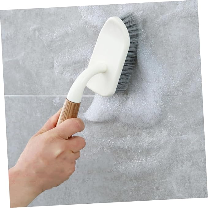 Baluue Household Bathroom Floor Cleaning Brush Durable Bristles Comfortable Grip Deep Decontamination for Tile Grout Cleaning Tool for Home Use