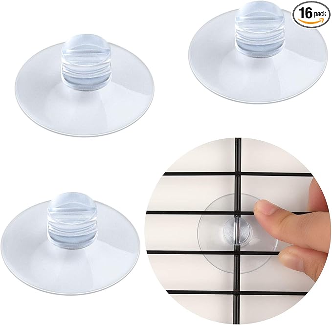 TUPARKA 16Pcs Bathroom Shower Caddy Connectors Suction Cups