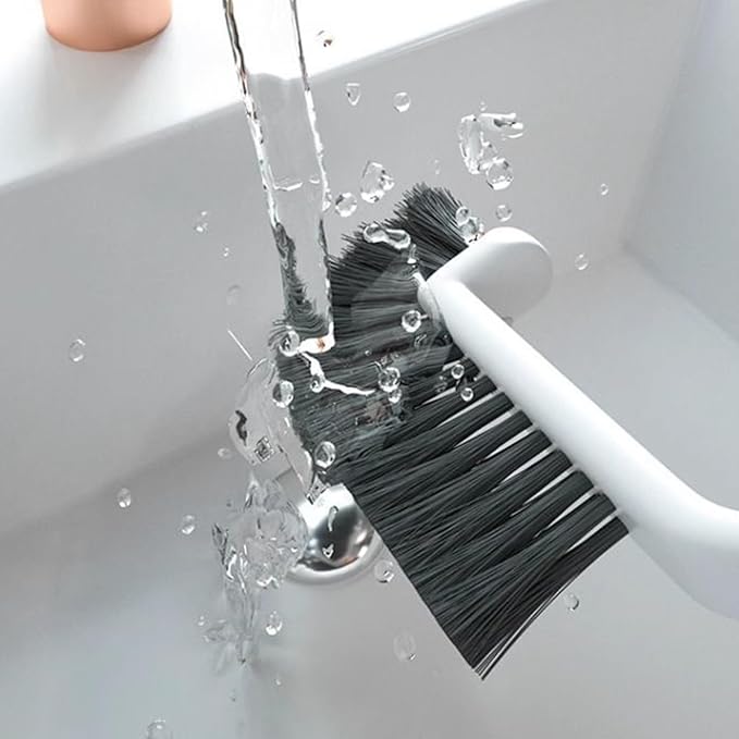 Hard Bristle Crevice Cleaning Brush - Multifunctional Hard Bristle Tools With Long Handle, Cleaning Brush With Handle | Stiff Scrubbing Power For Bathtub Grout, Kitchen Corners, Deck Surfaces, Patio F