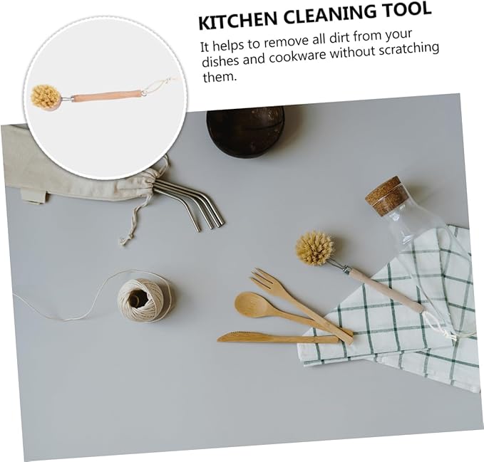 Long-Handled Pot Brush Grout Brush for Home Decor Accessories for Cookware Pot Cleaning