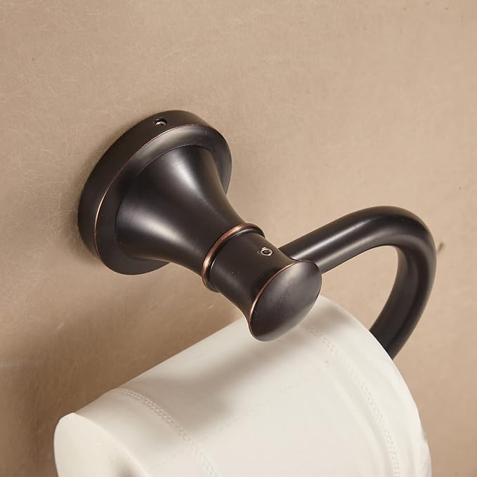 WOLIBEER Oil Rubbed Bronze Toilet Paper Holder, Bathroom Tissue Roll Paper Holder Rustic Toilet Paper Dispenser Wall Mounted SUS 304 Stainless Steel