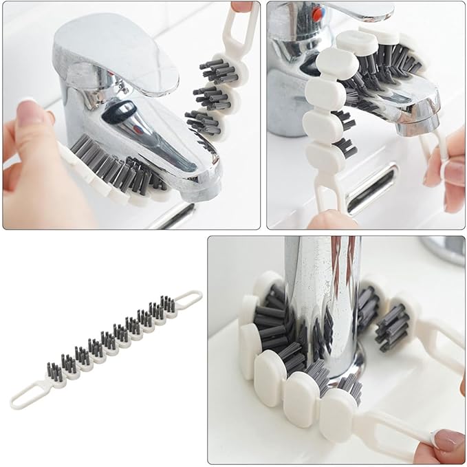 Bendable Cleaning Brush Double End Small Crevice Brush Flexible Kitchen Cleaning Tool 2pcs for Narrow Gaps and Hard-to-Reach Areas