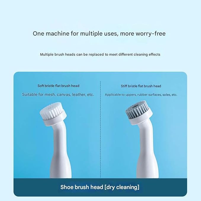 Multifunctional Electric Cleaning Brush with 8 Brush Heads, IPX7 Waterproof Cordless Scrubber, 360 Rotation for Kitchen Bathroom Tile Grout Sink
