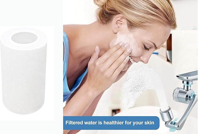 2 pack Water Filter Faucet Extender to FILTRATION WATER,1080° Rotating made Copper with free16 Filter,2 Modes 360° Swivel Faucet Aerator Extender for Bathroom Kitchen Sink, K Trends.free16 filters