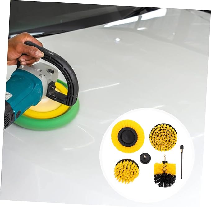 6pcs Electric Drill Brush Cleaning Scrubber Electric Scrubber Electric Cleaning Brush Scrubber Brushes Power Scrubber Cleaning Brush Rotary Drill Brush Power Scrubber Brushes Tool Brushes (Colo