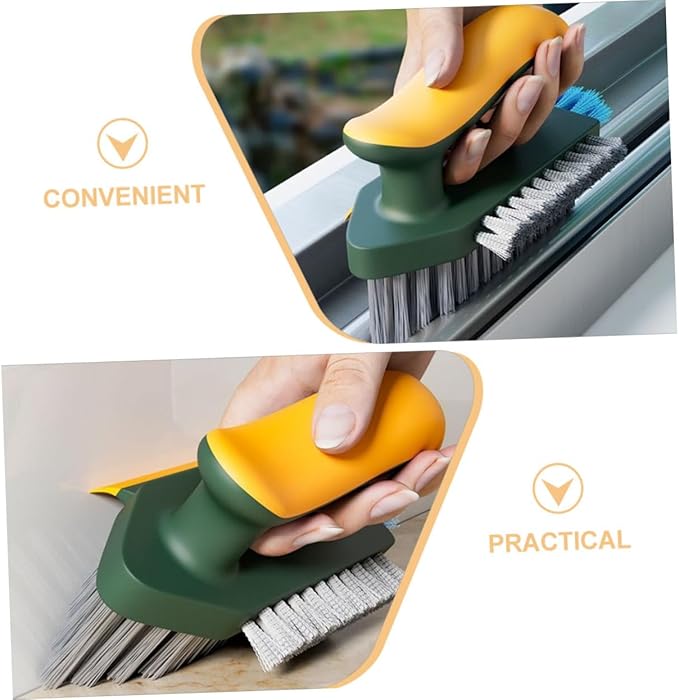 Ergonomic Handle Gap Brush Scrub Brush for Indoor Cleaning Dead Corner Scraper Grout Cleaner Non-Slip Tool Grip Multi-use for Home