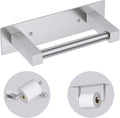 Brushed Nickel Bathroom Toilet Paper Holder Wall Mount, Stainless Steel Commercial Toilet Paper Dispenser Paper Towel Holder, Large Bathroom Toilet Tissue Roll Holder