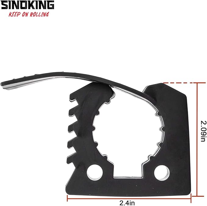 SINOKING Shovel Mount Rubber Clamp for Securing Equipment from 1-1/4" to 1-3/8" in diameter for Home, Garage, Boat, RV, ATV & Off-Road