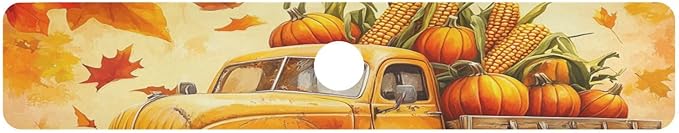 Fall Thanksgiving Pumpkin Truck Kitchen Sink Splash Guard Faucet Mat Diatomite Absorbent Pad for Bathroom RV 30x5.4in 1PCS water