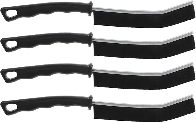 BESPORTBLE 4pcs Gap Cleaning Brush Set Hard Bristles, Non-Slip Handle Scrub Brush Tools for Kitchen, Bathroom, Sink, and Window Crevice Deep Cleaning