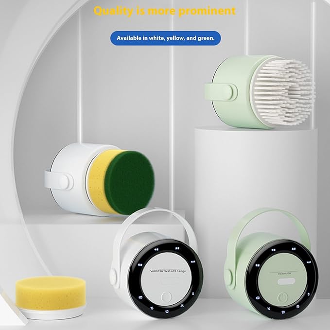 Rechargeable Electric Scrubber Ergonomic Grip Heavy Duty for Shower Sink Appliances Bathroom Cleaning Brush