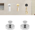 2 PCS Suction Cup Hooks for Shower, Bathroom Stainless Steel Mounting on Glass Doors, Tile, Mirrors (Silver)