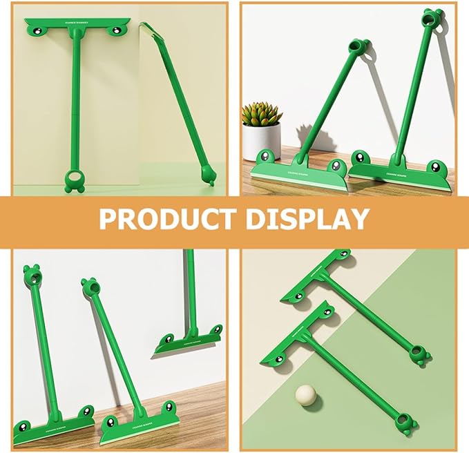 DECHOUS Creative Frog Shower Squeegee Plastic Window Cleaning Tool Glass Squeegee for Bathroom Shower Doors Tile and Car Windshield Cleaning