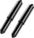 Shappy 2 Pcs Universal Toilet Paper Holder Replacement Rod Spring Loaded Plastic Retractable Paper Replacement Rod Toilet Tissue Roll Holder Insert for Bathroom Home Fixture Accessories (Black)