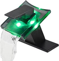 Bathroom Faucet Black Led Light 3 Color Changing Waterfall Glass Spout RGB Battery Power Lavatory Vanity Sink Faucet Single Handle One Hole Deck Mount Modern Designer Bath Basin Tap