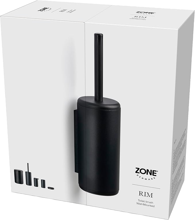 Zone Denmark 14646 Toilet Brush for Wall Rim Black
