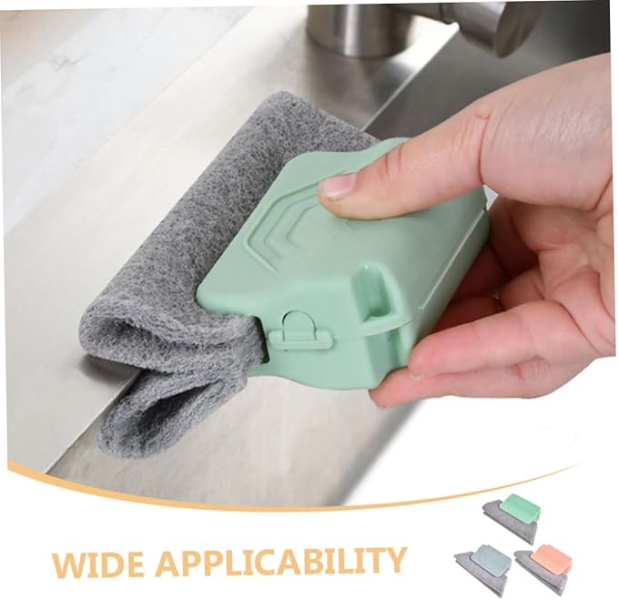 3pcs Window Cleaning Brush Set Crevice Cleaning Brush for Home Window Grout Cleaner